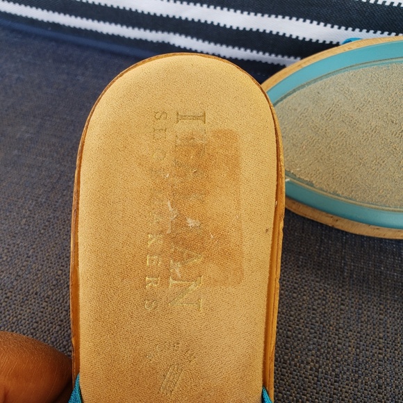 ITALIAN SHOEMAKERS PANACHE CORK SANDAL WEDGE 9&1/2 - Picture 2 of 8